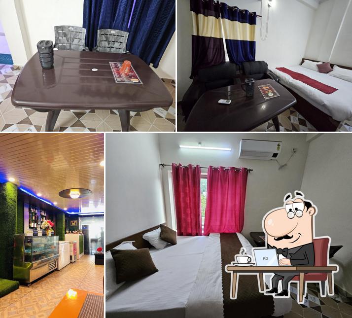 The interior of Green valley restaurant and Hotel