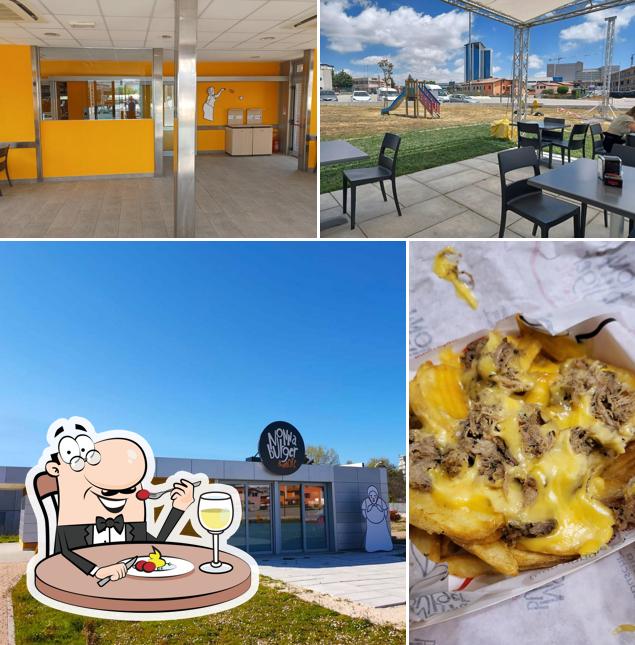 La cibo e interni del ristorante