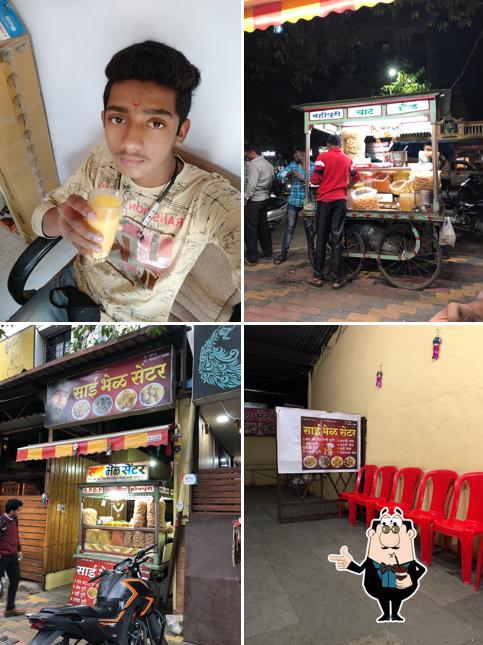 Enjoy a drink at Sai Bhel Center