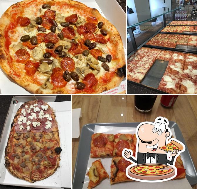 A Pizzeria Crostino, puoi goderti una bella pizza