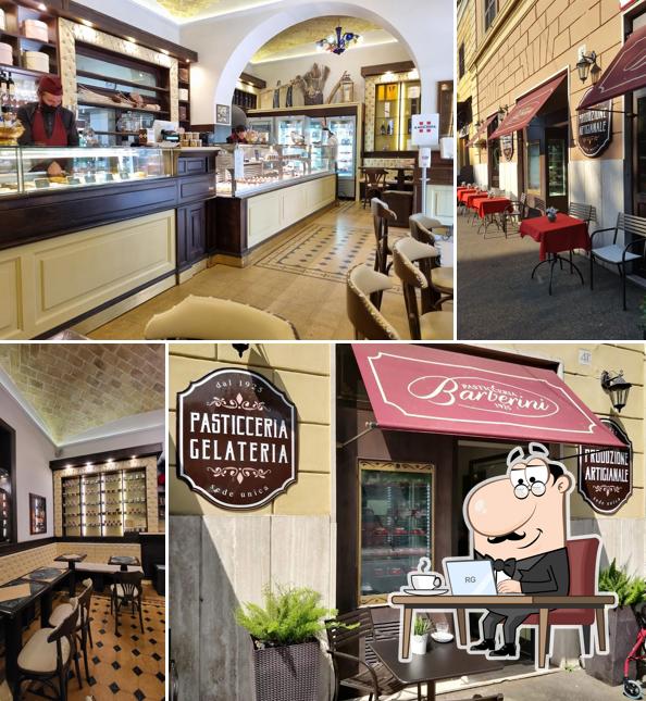 Gli interni di Pasticceria Barberini