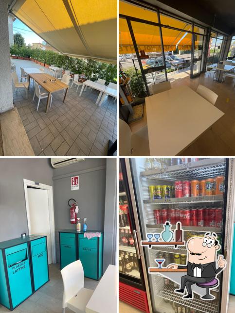 Gli interni di Pizza Volante