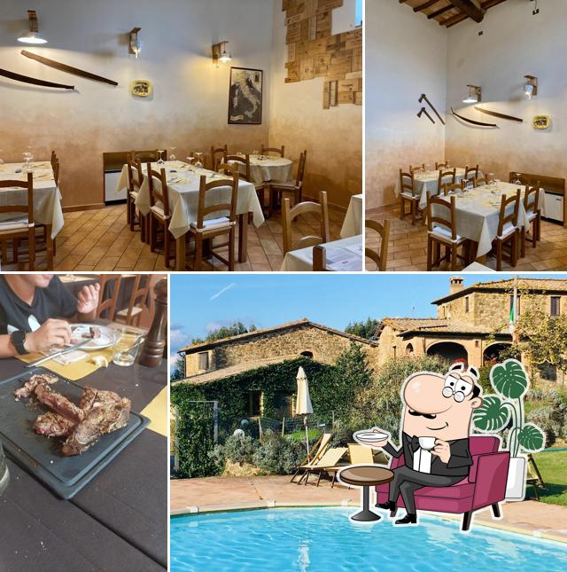 Gli interni di Osteria La Crocina