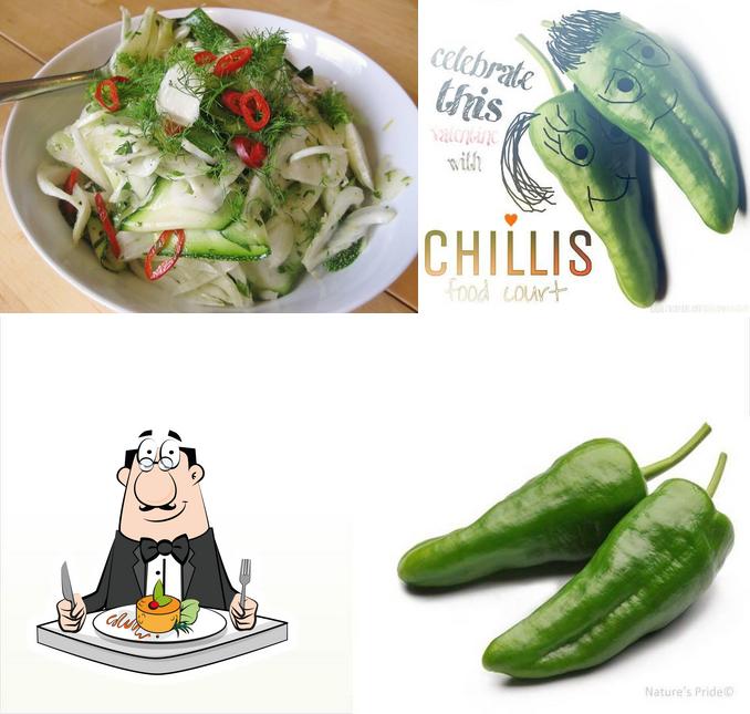 Food at Chillis Food Court