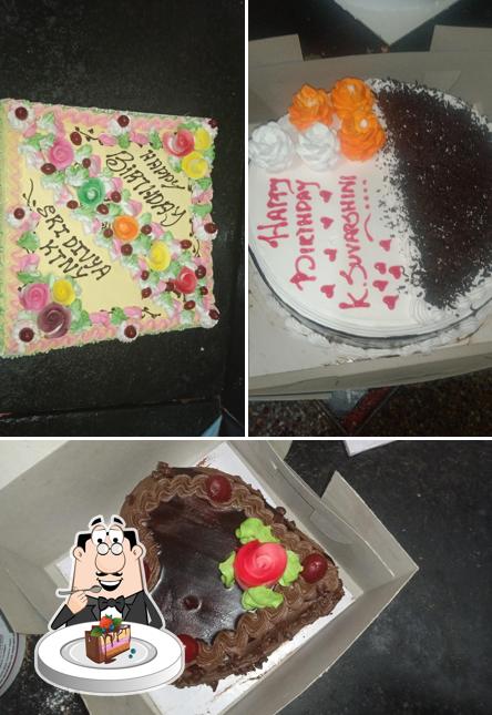 Chocolate cake at Gomathi Bakery and sweets