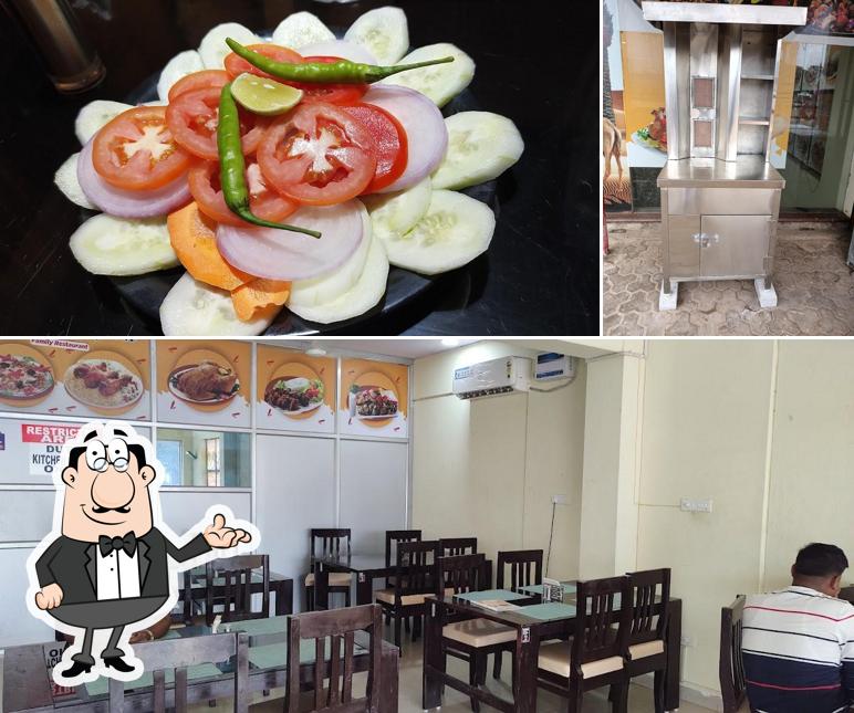 Take a look at the photo showing interior and food at KALINGA ZAFRAN
