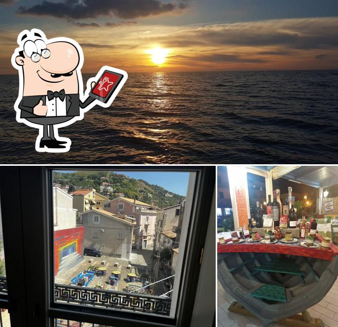 La esterno e alcol del ristorante