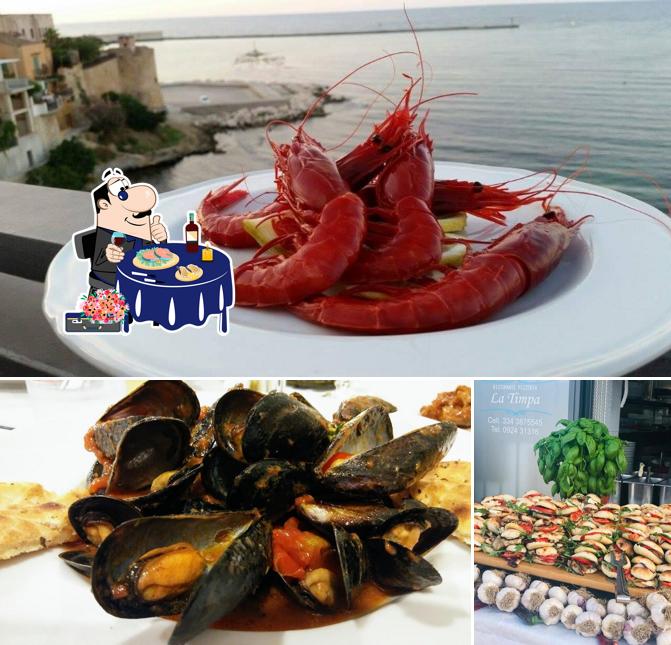 Prova la cucina di mare a Ristorante-Pizzeria La Timpa