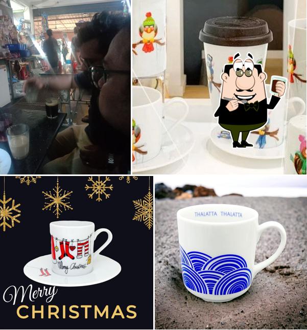 Thoma's Tea Shop serves a selection of beverages