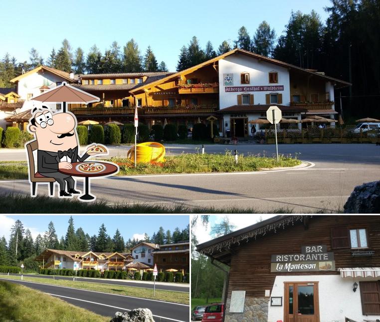 Curiosa tra gli esterni di Hotel Waldheim Wellness & Restaurant