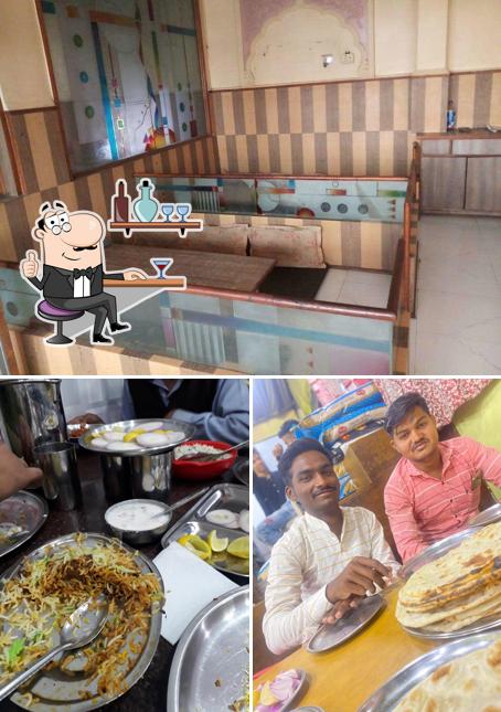 The interior of New Mughal Darbar Restaurant