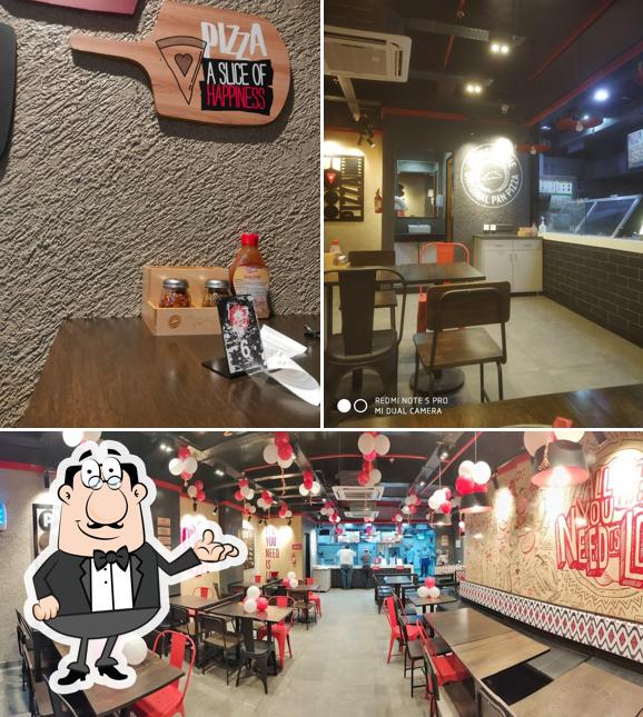 The interior of Pizza Hut MG Road, Warangal