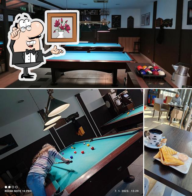 Gli interni di Biljard Bar