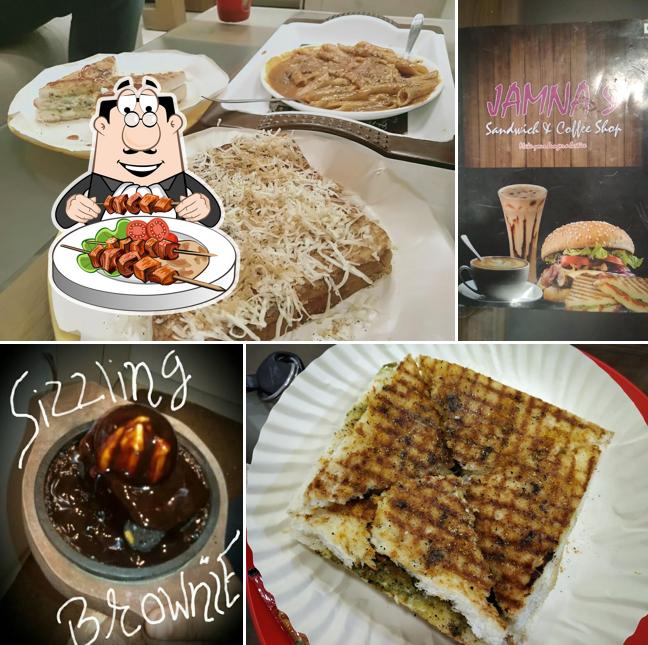 Food at Jamna's Sandwich & Coffee Shop