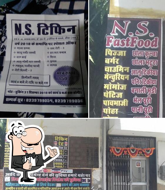 See the pic of N.S. Fastfood & Tiffin Center