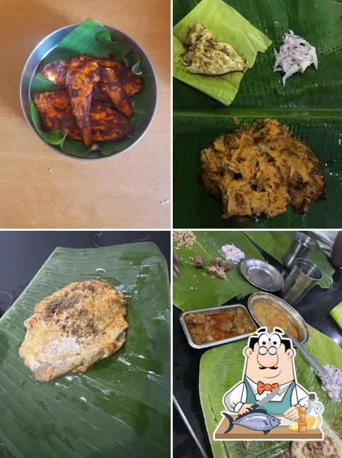 Grilled salmon at Naina Briyani Kadai