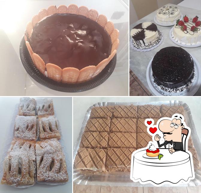 Panificadora e confeitaria lá pães