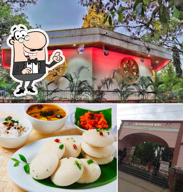 The picture of Shree Idli Center’s exterior and food