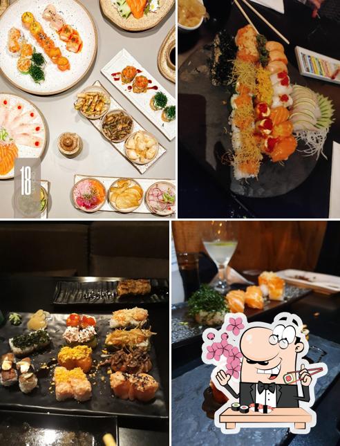 Escolha diversas opções de sushi