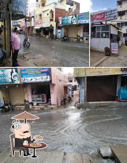 The exterior of Sri Ganapathi Mess