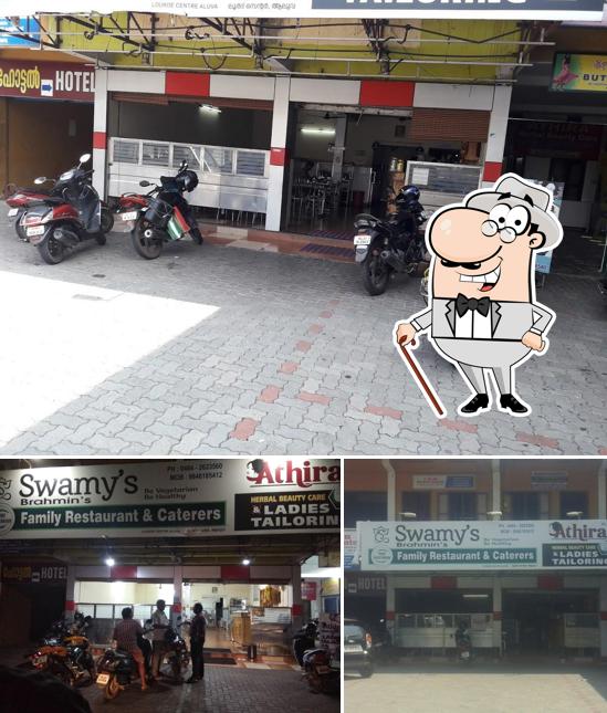Check out how Swamy's Vegetarian Restaurant looks outside