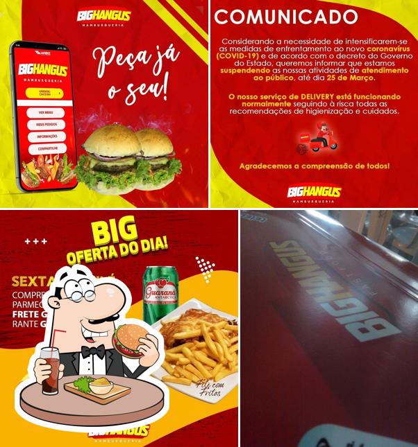Delicie-se com um hambúrguer no Big Hangus