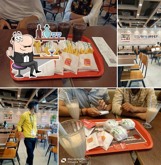 The interior of Burger King