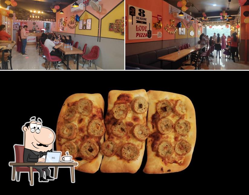 Among various things one can find interior and food at Chicago Delights Pizza & Grillz