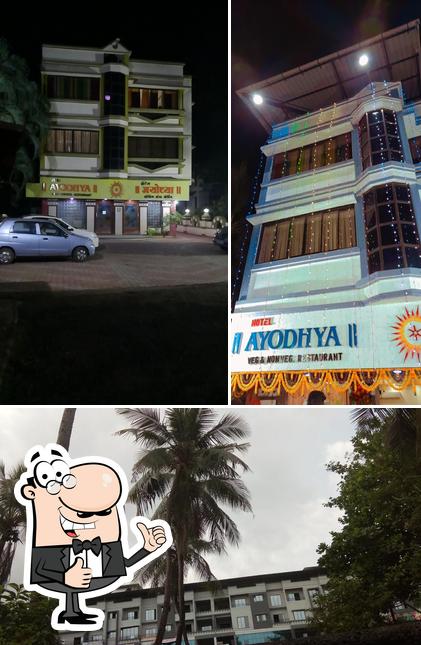 Look at the pic of Hotel Ayodhya