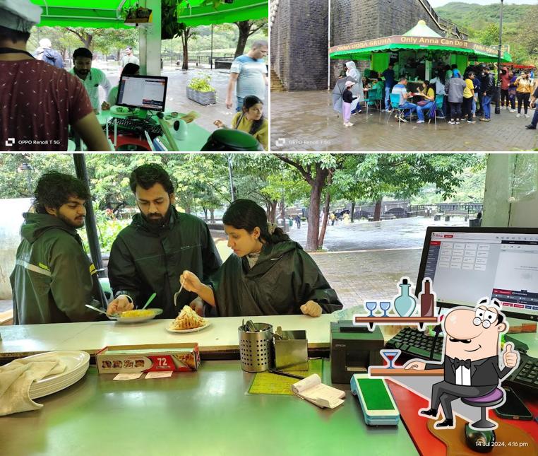 The photo of interior and food at Anna Dosa Gruha