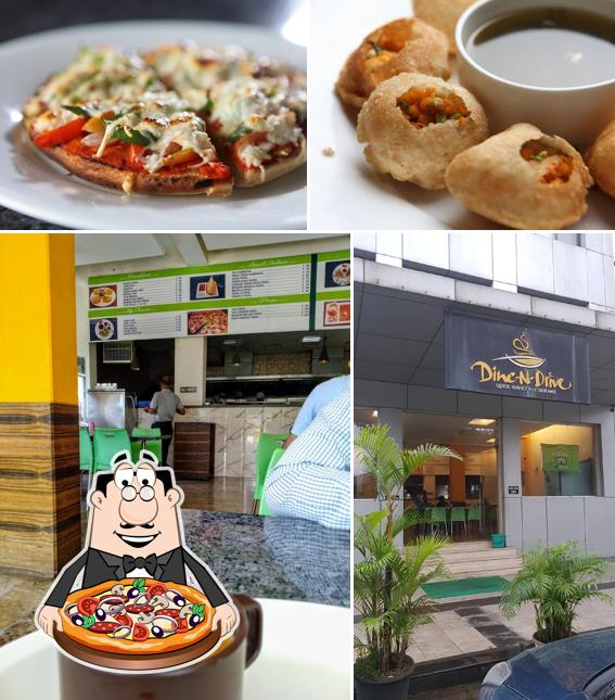 Order pizza at Dine & Drive