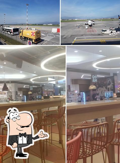 Gli interni di GNAM aeroporto