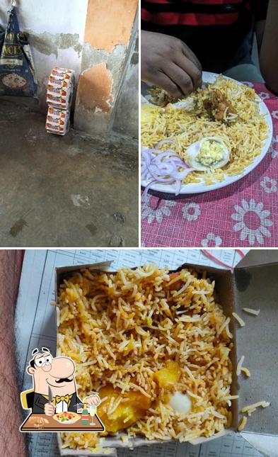 Food at Indian biryani house