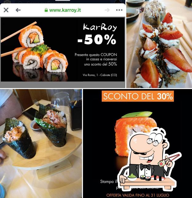 Scegli le diverse opzioni di sushi
