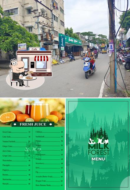 The picture of Milk Forest’s exterior and food