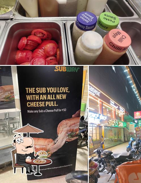 Check out the image depicting exterior and food at Subway Kasavanahalli