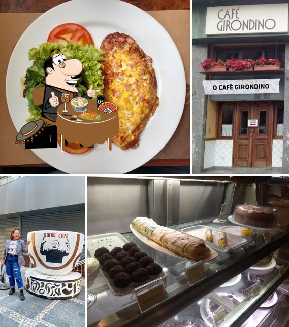 Platos en Café Girondino