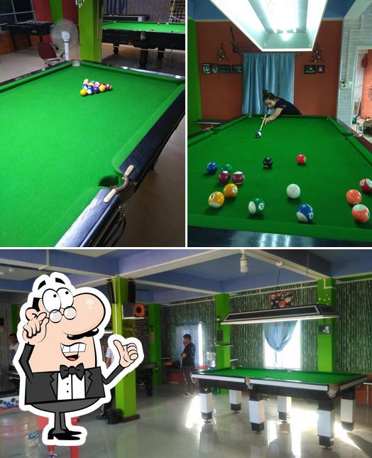 The interior of Oasis Lamka Sports Cafe