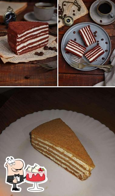 Red velvet cake at Hive Honey Cake