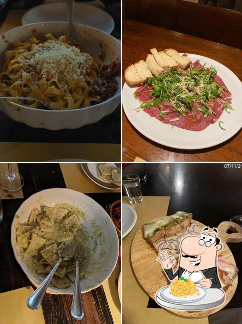 Spaghetti alla carbonara al Osteria dei Grifoni