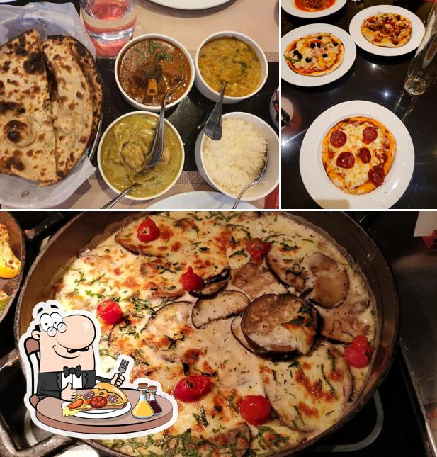 Pick various types of pizza