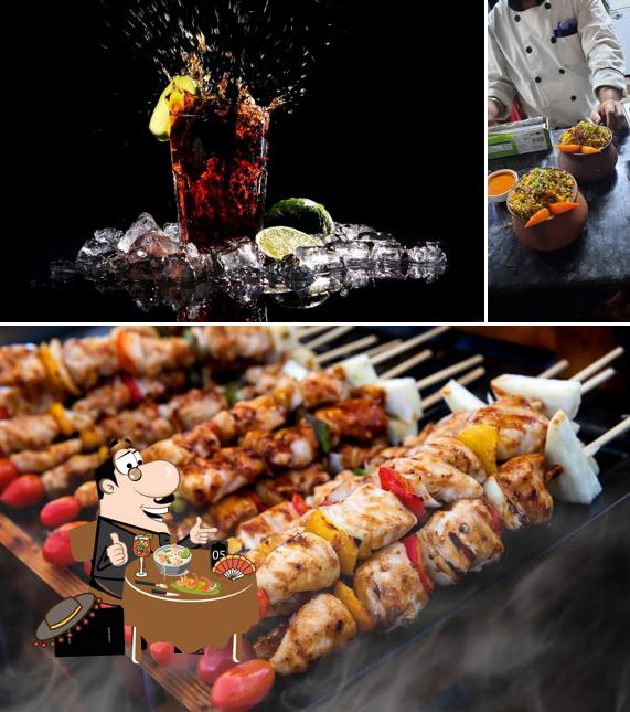 Food at Skybar Rooftop bar and restaurant