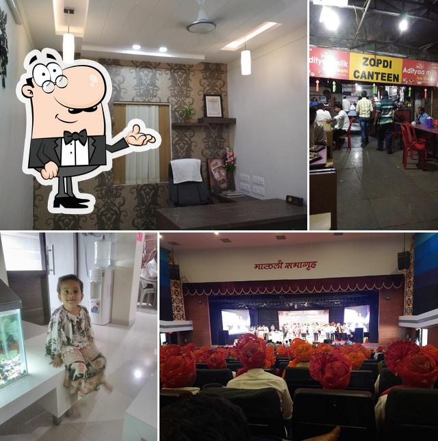 The interior of Hotel Nishant Zopadi