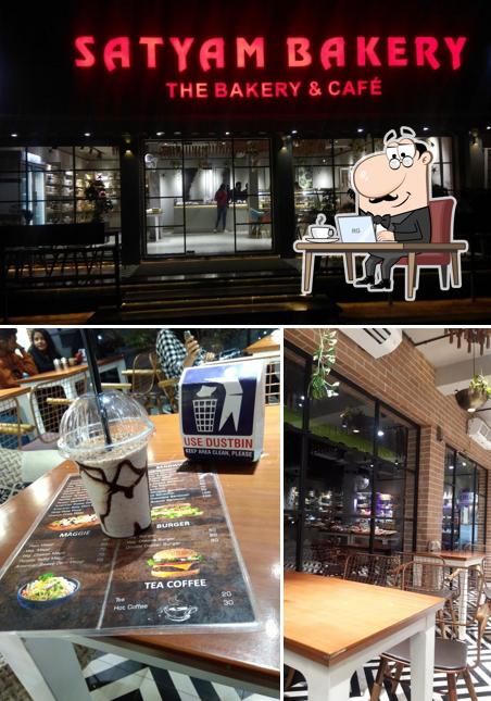 The interior of Satyam Bakery