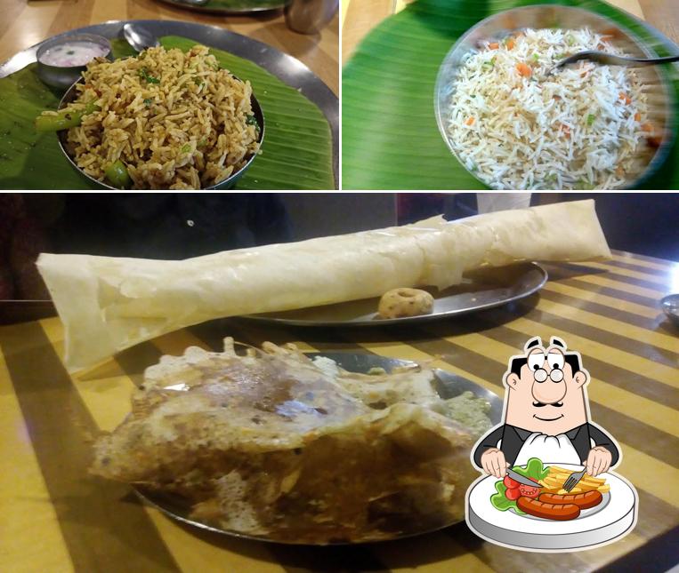 Food at Sri Mu Saravana Bhavan
