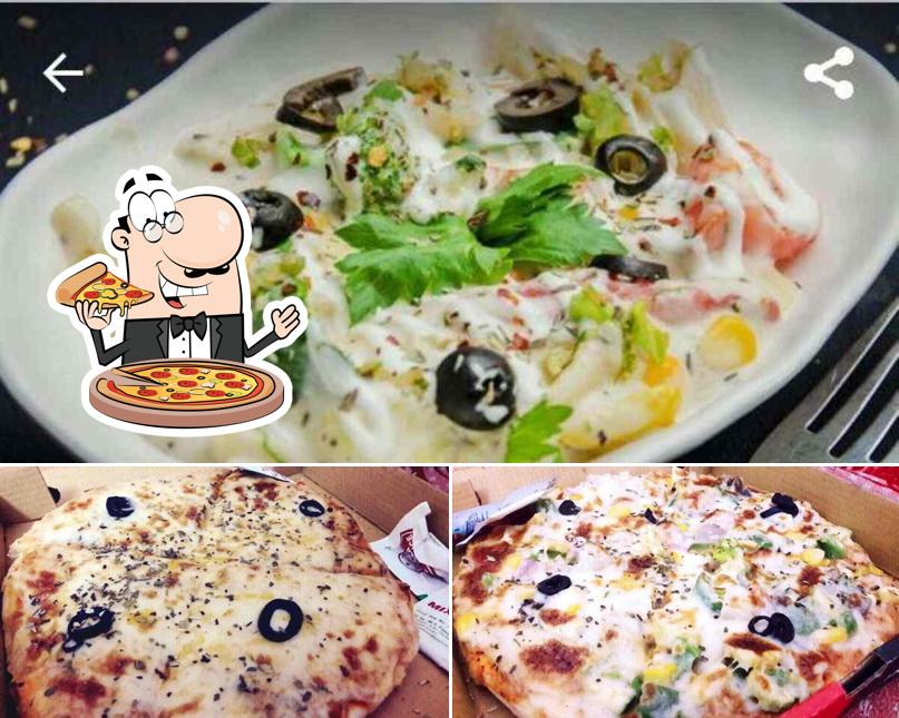 Try out various types of pizza