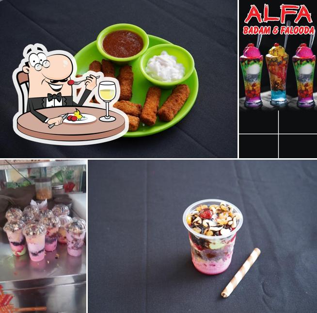 Food at Alfa fast food & Falooda