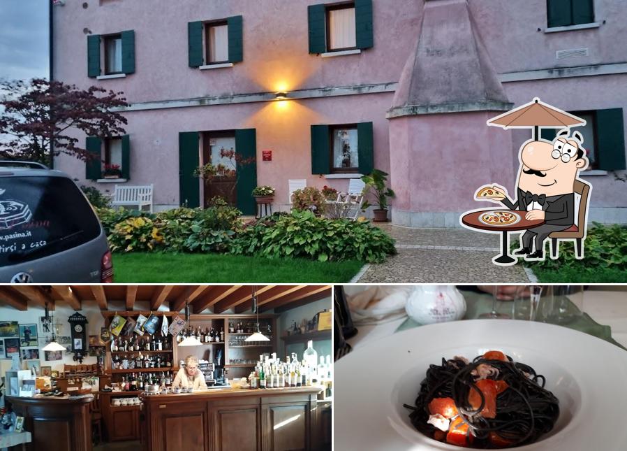 Guarda la immagine che raffigura la esterno e cibo di Osteria alla Pasina