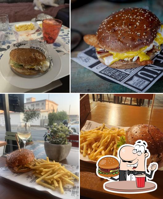 Prenditi un hamburger a Street Food Diverso