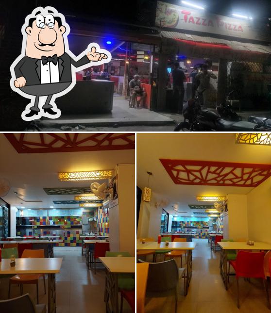 The interior of Tazza Pizza